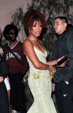KEKE PALMER Leaves a pre-Grammy Party at The Fleur Room in West Hollywood 02/03/2024
