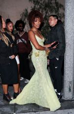 KEKE PALMER Leaves a pre-Grammy Party at The Fleur Room in West Hollywood 02/03/2024