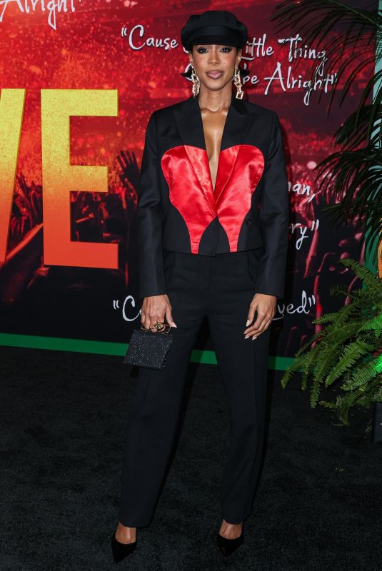 KELLY ROWLAND at Bob Marley: One Love Premiere in Los Angeles 02/06/2024