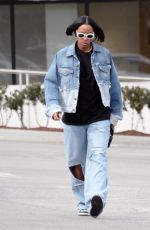KELLY ROWLAND in Double Denim Out in New York 02/25/2024