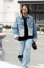 KELLY ROWLAND in Double Denim Out in New York 02/25/2024