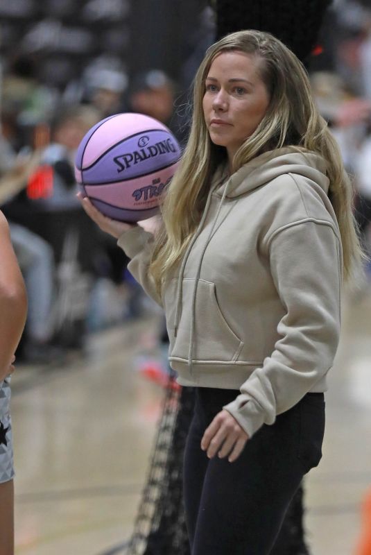 KENDRA WILKINSON at Her Kids’ Basketball Practice in Los Angeles 02/07/2024