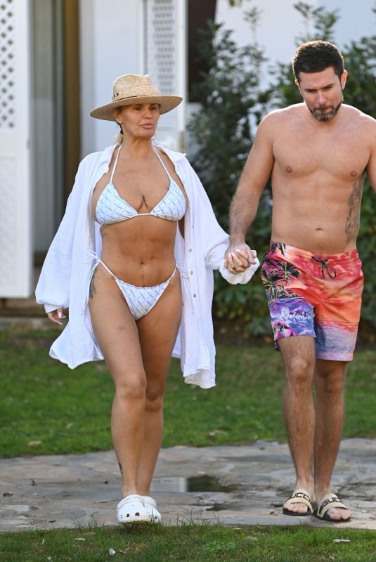 KERRY KATONA in Bikini and Ryan Mahoney on Holiday in Spain 02/14/2024