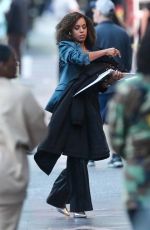 KERRY WASHINGTON Heading to the Set of Unprisoned in Hollywood 02/23/2024