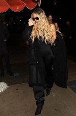 KHLOE KARDASHIAN Arrives at The Bird Streets Club in West Hollywood 02/02/2024