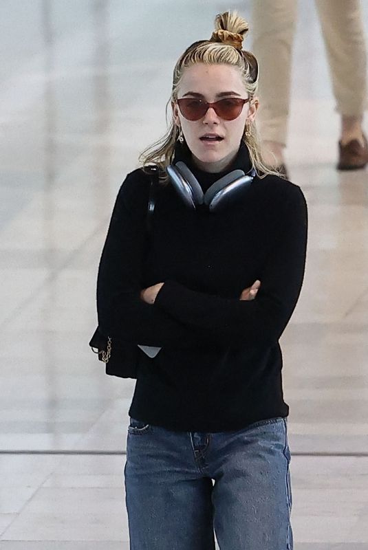 KIERNAN SHIPKA at Charles de Gaulle Airport in Paris 02/27/2024