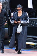 KIM KARDASHIAN Arrives at Her Son