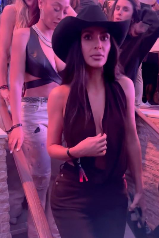 KIM KARDASHIAN Arrives at Michael Rubin’s Fanatics Party in Las Vegas 02/10/2024