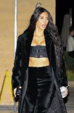 KIM KARDASHIAN Night Out in Malibu 01/31/2024