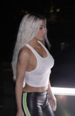 KIM KARDASHIAN Shows off New Hair Color in Beverly Hills 02/23/2024