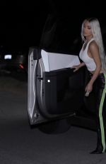 KIM KARDASHIAN Shows off New Hair Color in Beverly Hills 02/23/2024