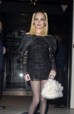 KIM PETRAS Arrives at Hugo Boss LFW Party at The Twenty Two Mayfair in London 02/17/2024