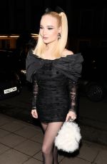 KIM PETRAS Arrives at Hugo Boss LFW Party at The Twenty Two Mayfair in London 02/17/2024
