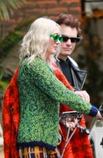 KIMBERLY STEWART Leaves Chateau Marmont in West Hollywood 02/03/2024