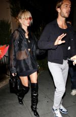 KIMBERLY STEWART Leaves Fleur Room in West Hollywood 02/26/2024
