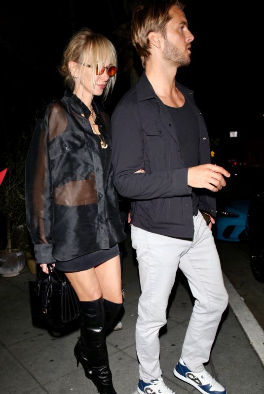 KIMBERLY STEWART Leaves Fleur Room in West Hollywood 02/26/2024