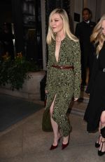 KIRSTEN DUNST Arrives at Gucci Fashion Show at Palazzo Parigi in Milan 02/23/2024