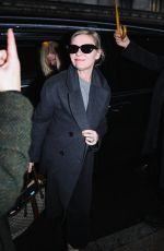 KIRSTEN DUNST Arrives at Gucci Show at Milan Fashion Week 02/22/2024