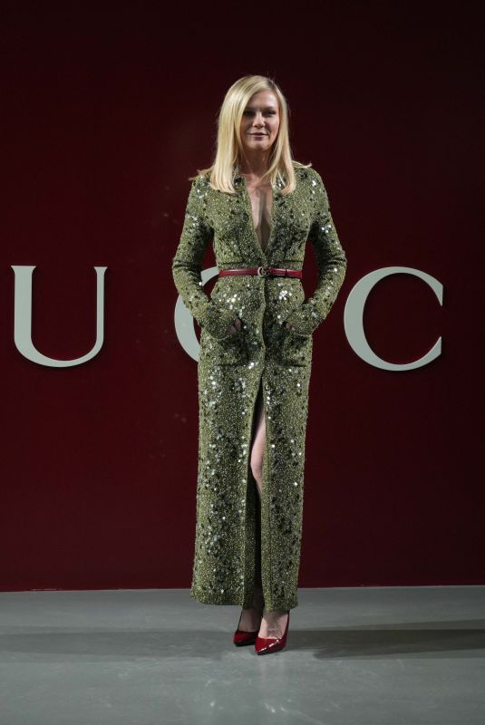 KIRSTEN DUNST at Gucci Show at Milan Fashion Week 02/23/2024