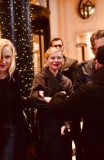 KIRSTEN DUNST Out for Dinner in Milan 02/22/2024