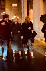 KIRSTEN DUNST Out for Dinner in Milan 02/22/2024
