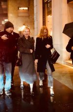 KIRSTEN DUNST Out for Dinner in Milan 02/22/2024
