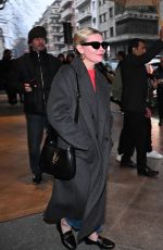 KIRSTEN DUNST Outside a Hotel in Milan 02/22/2024
