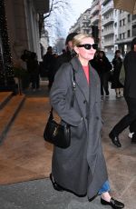 KIRSTEN DUNST Outside a Hotel in Milan 02/22/2024