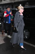 KIRSTEN DUNST Outside a Hotel in Milan 02/22/2024