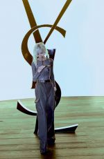 KITTY CHICHA at Saint Laurent Womenswear Fall/Winter 2024-2025 Show at Paris Fashion Week 02/27/2024