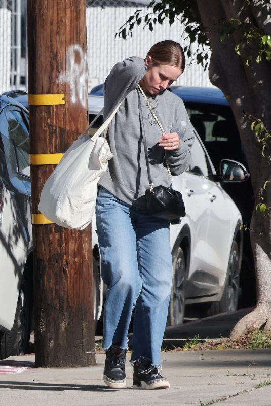 KRISTEN BELL Out and About in Los Angeles 02/12/2024