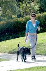 KRISTEN STEWART Out with Her Dog Cole in Los Angeles 02/13/2024