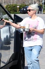 LADY GAGA Out in Her Sleek Tesla Cybertruck 02/15/2024