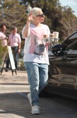 LADY GAGA Out in Her Sleek Tesla Cybertruck 02/15/2024