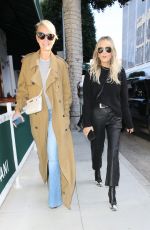 LAETICIA HALLYDAY Out for Lunch with a Friend at Cipriani in Los Angeles 02/15/2024