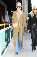 LAETICIA HALLYDAY Out for Lunch with a Friend at Cipriani in Los Angeles 02/15/2024