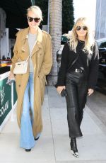 LAETICIA HALLYDAY Out for Lunch with a Friend at Cipriani in Los Angeles 02/15/2024