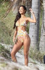LAIS RIBEIRO in Bikinis at a Photoshoot on the Beach in Miami Beach 02/09/2024