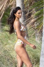 LAIS RIBEIRO in Bikinis at a Photoshoot on the Beach in Miami Beach 02/09/2024