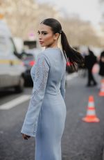 LAMA ALAKEEL Arrives at Elie Saab Spring/Summer 2024 Haute Couture Show in Paris 01/24/2024