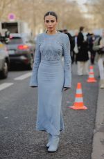 LAMA ALAKEEL Arrives at Elie Saab Spring/Summer 2024 Haute Couture Show in Paris 01/24/2024