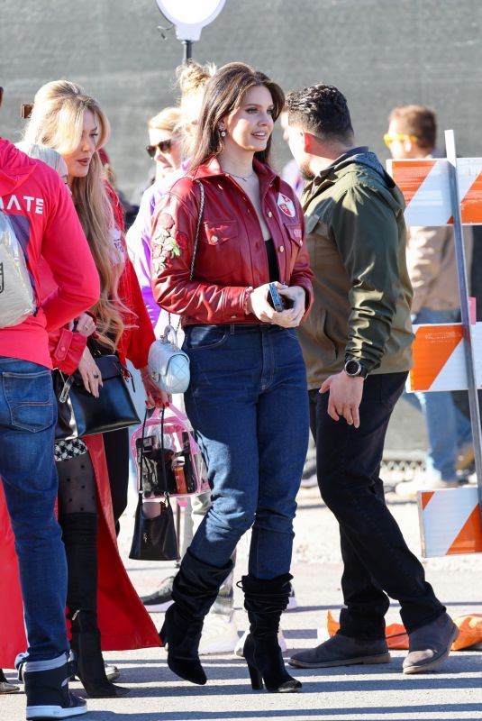 LANA DEK REY Arrives at Allegiant Stadium for Super Bowl in Las Vegas 02/11/2024