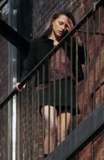 LANA ZAKOCELA Filming a Dior Commercial in New York 02/21/2024