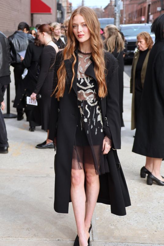 LARSEN THOMPSON Arrives at Jason Wu Show at New York Fashion Week 02/11/2024