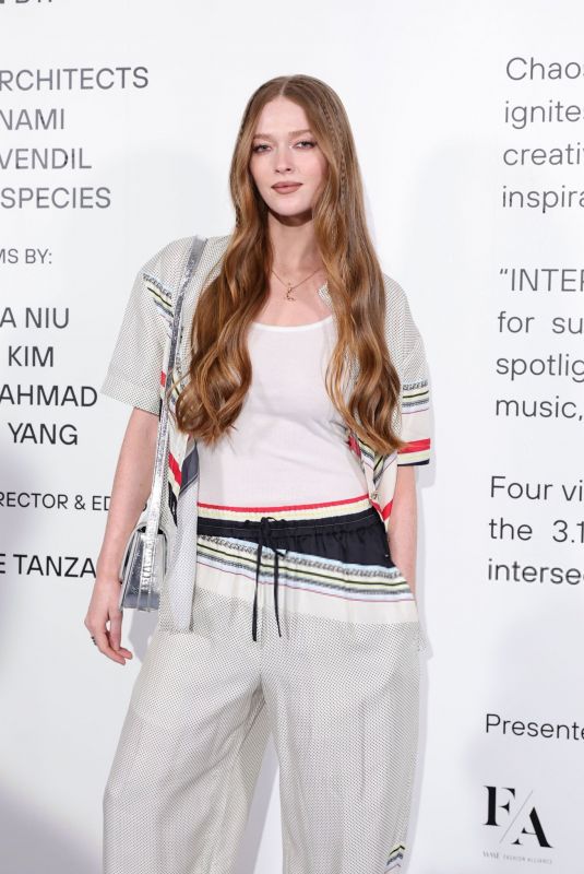 LARSEN THOMPSON at 3.1 Phillip Lim Presentation at NYFW in New York 02/09/2024