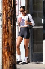LAURA HARRIER Leaves Friday Morning Pilates Class in Los Angeles 02/02/2024