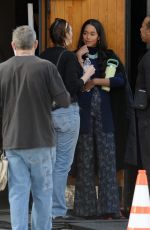 LAURA HARRIER on the Set of Michael Jackson Biopic in Los Angeles 02/23/2024