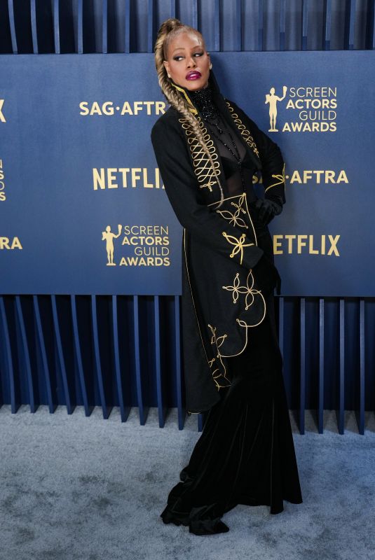 LAVERNE COX at 30th Annual Screen Actors Guild Awards in Los Angeles 02/24/2024