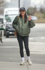 LEA MICHELE Out and About in New York 02/27/2024