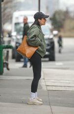 LEA MICHELE Out and About in New York 02/27/2024